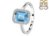 Blue Topaz & White Topaz Ring BTZ-RDR-2302.
