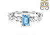 Blue Topaz & White Topaz Ring BTZ-RDR-2306.