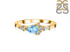 Blue Topaz & White Topaz Ring BTZ-RDR-2389.