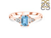 Blue Topaz & White Topaz Ring BTZ-RDR-2397.