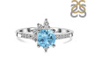 Blue Topaz & White Topaz Ring BTZ-RDR-2404.