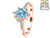 Blue Topaz & White Topaz Ring BTZ-RDR-2404.