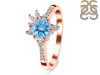 Blue Topaz & White Topaz Ring BTZ-RDR-2406.
