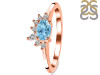 Blue Topaz & White Topaz Ring BTZ-RDR-2418.