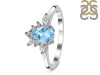Blue Topaz & White Topaz Ring BTZ-RDR-2431.