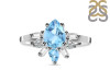 Blue Topaz & White Topaz Ring BTZ-RDR-2521.