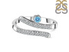 Blue Topaz & White Topaz Ring BTZ-RDR-2526.
