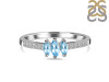 Blue Topaz & White Topaz Ring BTZ-RDR-2540.