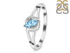 Blue Topaz Ring BTZ-RDR-2636.