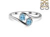 Blue Topaz Ring BTZ-RDR-2646.