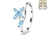 Blue Topaz Ring BTZ-RDR-2673.