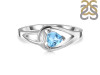 Blue Topaz Ring BTZ-RDR-2676.