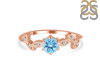 Blue Topaz & White Topaz Ring BTZ-RDR-2981.