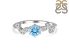 Blue Topaz & White Topaz Ring BTZ-RDR-2981.