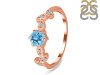 Blue Topaz & White Topaz Ring BTZ-RDR-2981.