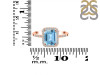 Blue Topaz & White Topaz Ring BTZ-RDR-3071.