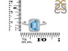Blue Topaz & White Topaz Ring BTZ-RDR-3071.