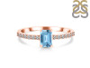 Blue Topaz & White Topaz Ring BTZ-RDR-3118.