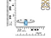 Blue Topaz & White Topaz Ring BTZ-RDR-3118.