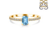 Blue Topaz & White Topaz Ring BTZ-RDR-3118.