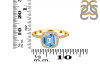 Blue Topaz & White Topaz Ring BTZ-RDR-3119.