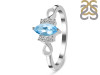 Blue Topaz & White Topaz Ring BTZ-RDR-349.