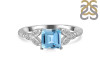 Blue Topaz & White Topaz Ring BTZ-RDR-353.