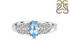 Blue Topaz & White Topaz Ring BTZ-RDR-355.