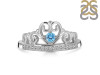 Blue Topaz Ring BTZ-RDR-356.