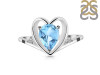 Blue Topaz & White Topaz Ring BTZ-RDR-379.