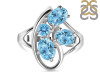 Blue Topaz Ring BTZ-RDR-38.