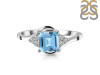 Blue Topaz & White Topaz Ring BTZ-RDR-399.