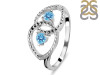 Blue Topaz Ring BTZ-RDR-41.