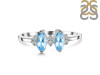 Blue Topaz & White Topaz Ring BTZ-RDR-418.
