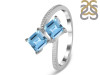 Blue Topaz Ring BTZ-RDR-426.