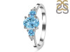 Blue Topaz & White Topaz Ring BTZ-RDR-434.