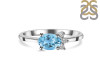 Blue Topaz & White Topaz Ring BTZ-RDR-435.