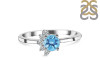 Blue Topaz & White Topaz Ring BTZ-RDR-437.