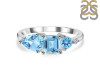 Blue Topaz & White Topaz Ring BTZ-RDR-455.