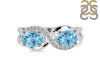 Blue Topaz & White Topaz Ring BTZ-RDR-456.