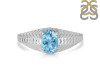Blue Topaz Ring BTZ-RDR-471.
