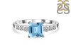 Blue Topaz & White Topaz Ring BTZ-RDR-472.