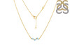 Blue Topaz & White Topaz Necklace BTZ-RDN-460.