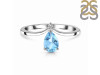 Blue Topaz & White Topaz Ring BTZ-RR-374.