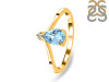 Blue Topaz & White Topaz Ring BTZ-RR-374.