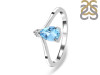 Blue Topaz & White Topaz Ring BTZ-RR-374.