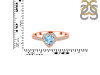 Blue Topaz & White Topaz Ring BTZ-RR-423.