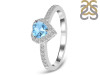 Blue Topaz & White Topaz Ring BTZ-RR-423.