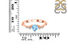 Blue Topaz & White Topaz Ring BTZ-RR-424.