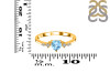 Blue Topaz & White Topaz Ring BTZ-RR-424.